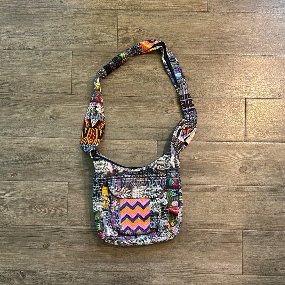 Multicolor Patchwork Shoulder Bag